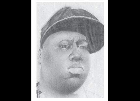 The Notorious B.I.G., Pencil drawing