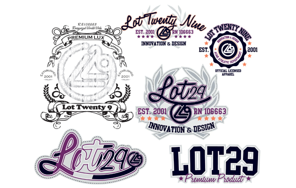 embroideries and logos