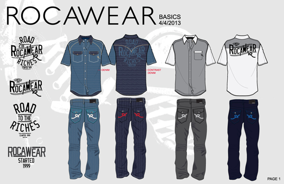 Rocawear woven and Denim