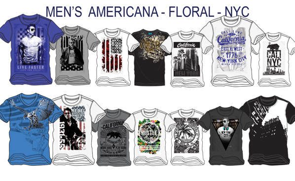 Americana T shirt Graphics