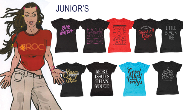 Junior T-shirt graphics
